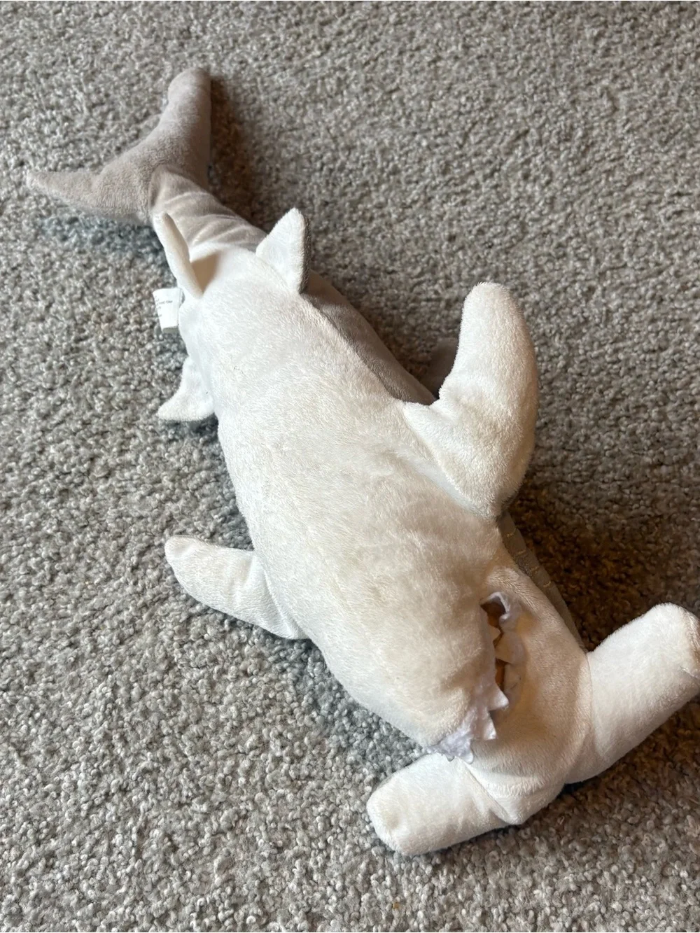Vintage Hammerhead Shark Plush Stuffed Animal Gray Kids Toy